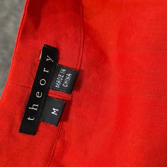 Theory Women Office V neck Sleeveless Top Blouse sz M - Picture 9 of 9